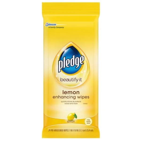 Pledge Lemon Wipes  12 - 24 Cnt