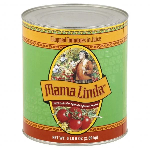 MAMA LINDA Chopped Tomatoes in Juice 102 Ounce Can 6 Per Case