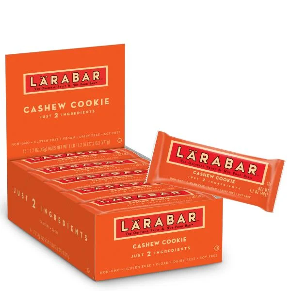 Larabar Wellness Bars Cashew Cookie 27.2 Ounce Size - 4 Per Case.