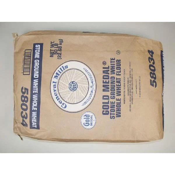 Gold Medal Stone Ground White Whole Wheatflour Fine Ground Untreated 50 Pound Each - 1 Per Case.