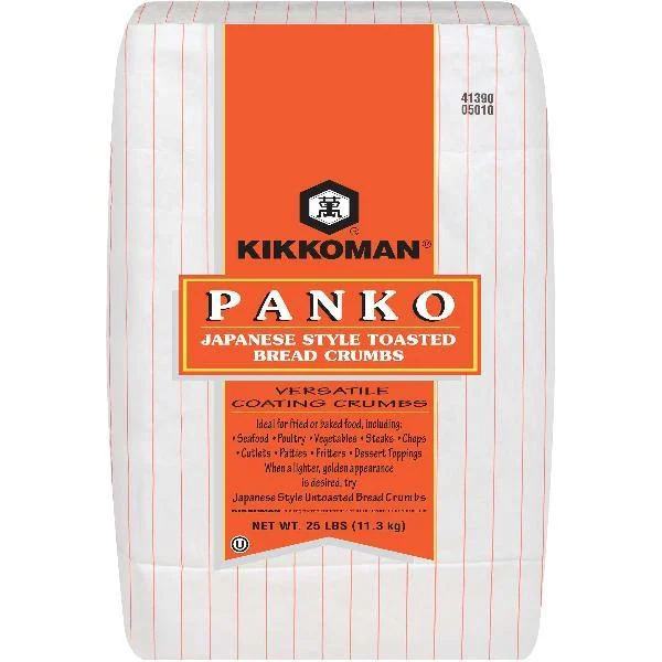 Kikkoman Panko Toasted Bread Crumbs 25 Pound Each - 1 Per Case.