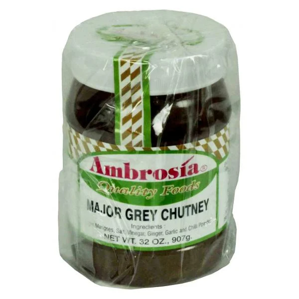 Major Grey Chutney 32 Ounce Size - 12 Per Case.