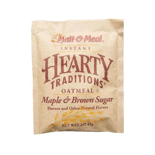 Hearty Trad Ins Oat Mpl Brw Sg 1.51 Ounce Size - 200 Per Case.