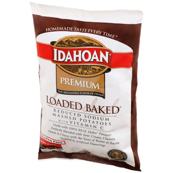 Idahoan Smartmash Reduced Sodium Loadedbaked Mashed Potatoes With Vit 31 Ounce Size - 12 Per Case.