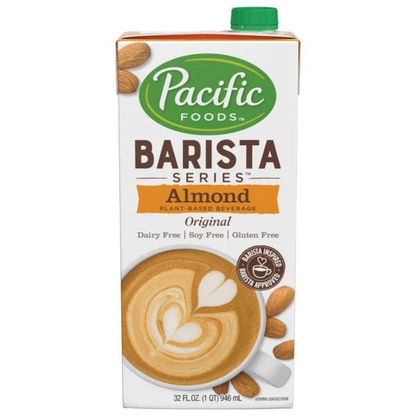 Pacific Foods Barista Series Almond Original Pack 32 Fluid Ounce - 12 Per Case.