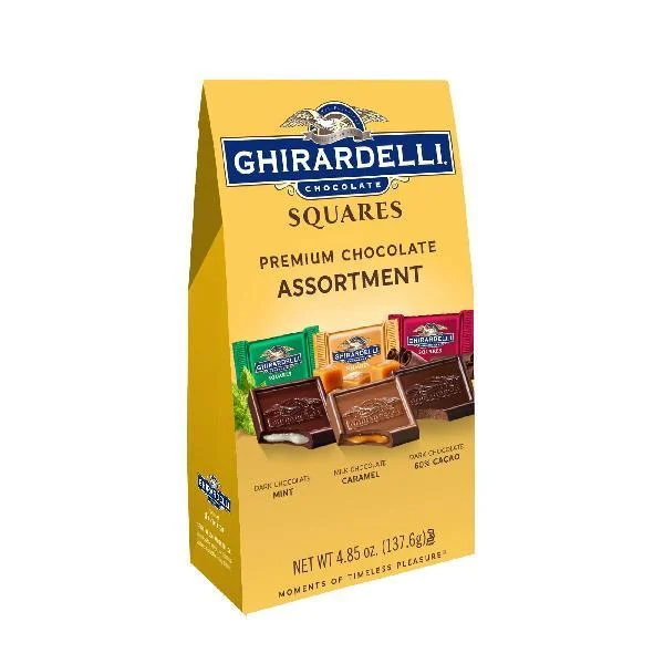 Ghirardelli Assorted Squares Bag 4.85 Ounce Size - 6 Per Case.