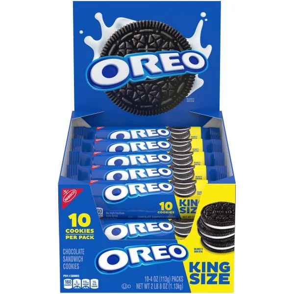 Oreo King Size 4 Ounce Size - 20 Per Case.