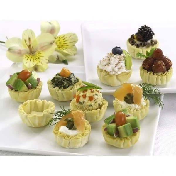 Mini Fillo Cups 5 Inch Dia ) 25 Count Packs - 4 Per Case.