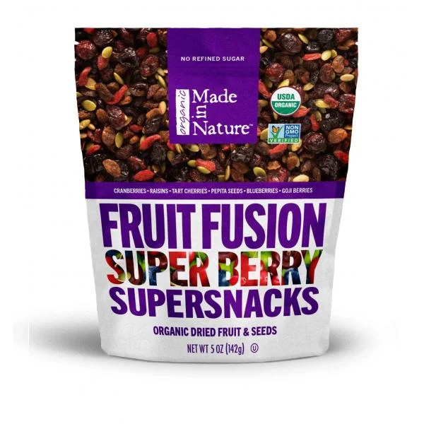 Made In Nature Dried Fruit Berry Fusion 4 Ounce Size - 6 Per Case.