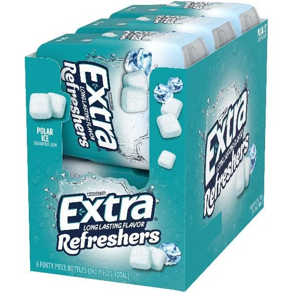 Extra Refreshers Polar Ice Per 40 Piece - 24 Per Case.
