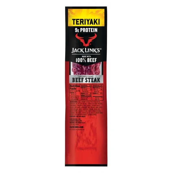 Jack Link's Teriyaki Beef Steaks 1 Ounce Size - 144 Per Case.