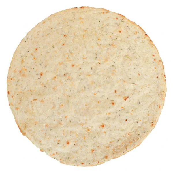 Gluten Free 9 Inch Seasoned Cauliflower Pizza Crust 4.8 Ounce Size - 60 Per Case.