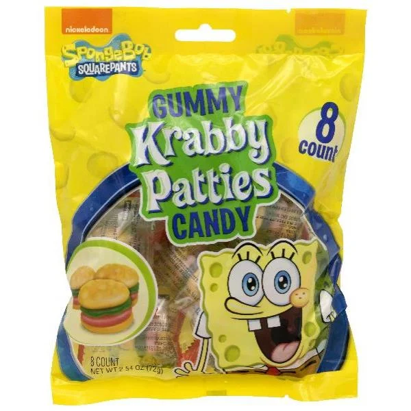 Krabby Patty Regular Bag 2.54 Ounce Size - 12 Per Case.