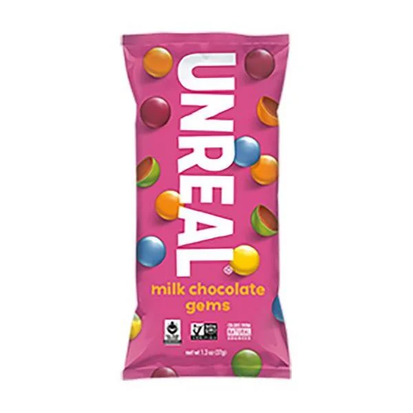 Milk Chocolate Gems 1.3 Ounce Size - 72 Per Case.