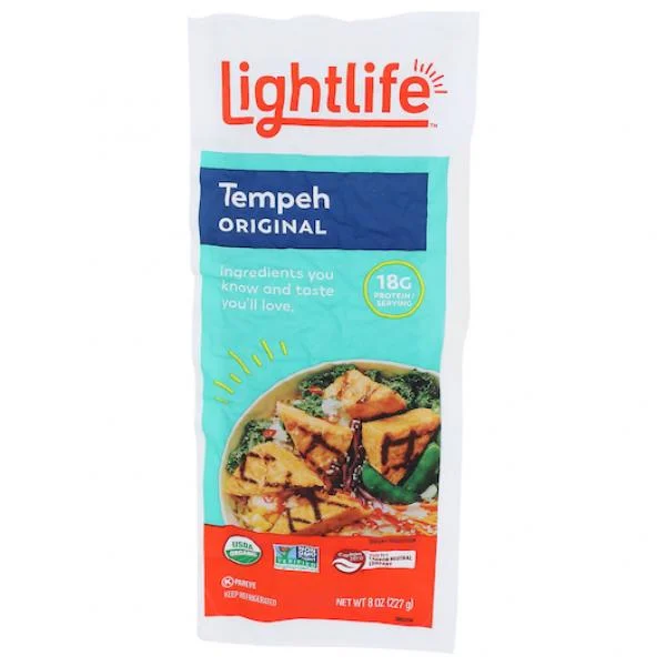 Lightlife Soy Tempeh 8 Ounce Size - 12 Per Case.