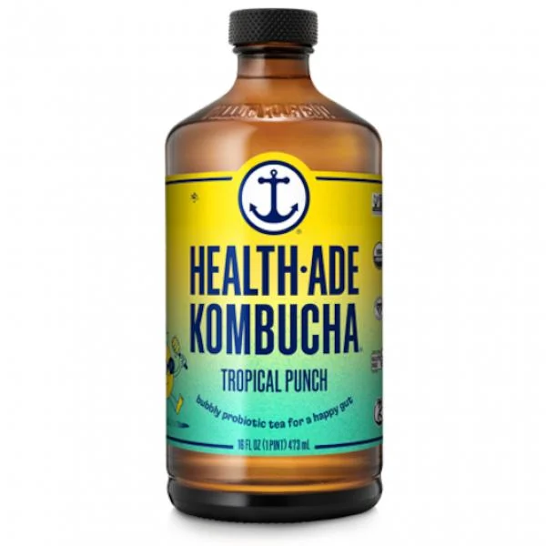 Health Ade Kombucha Kombucha Tropical Punch 16 Ounce Size - 12 Per Case.