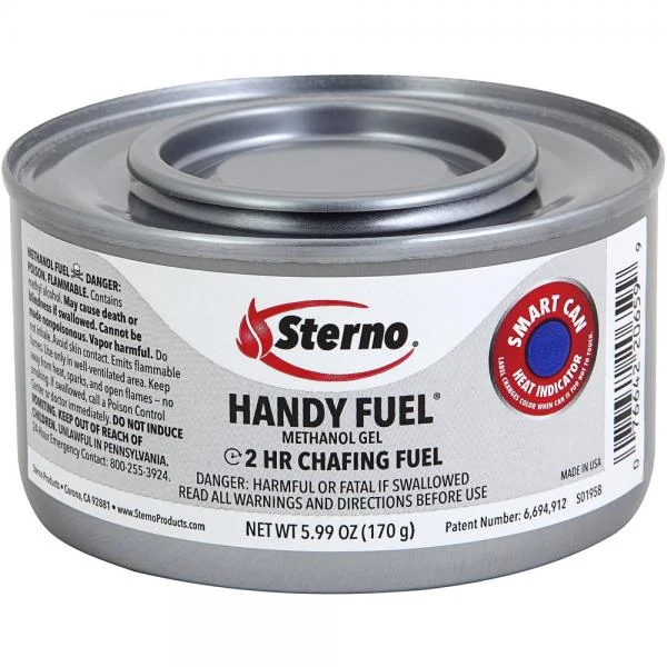 2 Hour Sterno Handy Fuel Methanol Gel Chafing Dish Fuel