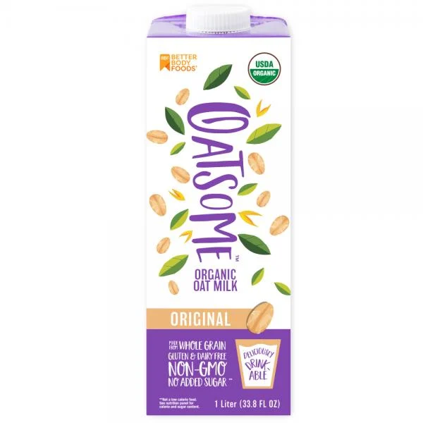 Oatsome Oatsome Organic Oat Milk 1 Liter - 6 Per Case.