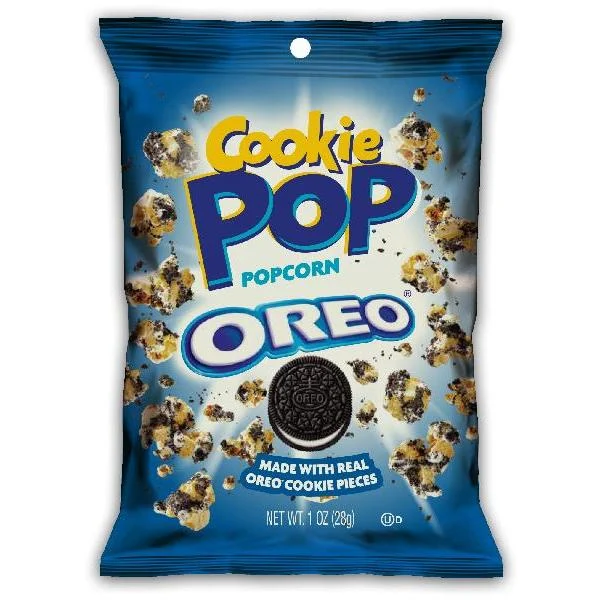 Oreo Cookie Pop Popcorn 1 Ounce Size - 48 Per Case.