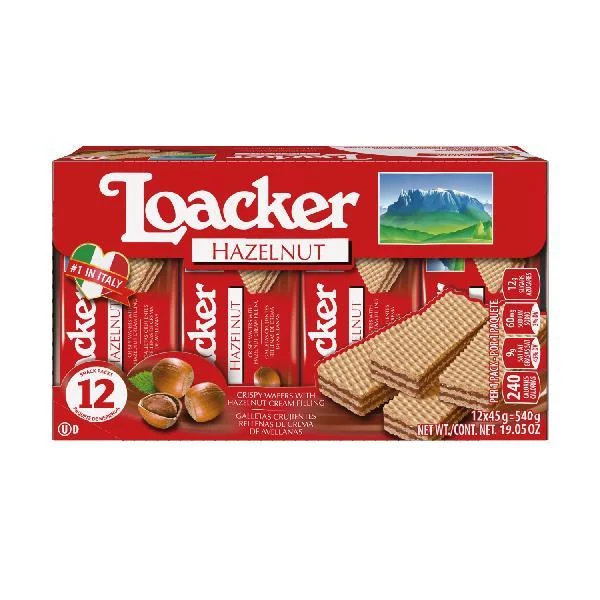 Loacker Classic Assorted Display 1 Count Packs - 72 Per Case.