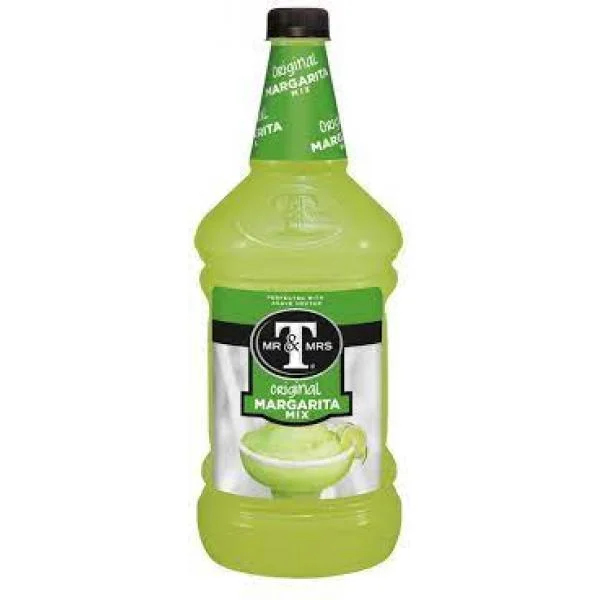 Mr & Mrs Peach Bellini Mix Bottle 1 Liter - 6 Per Case.