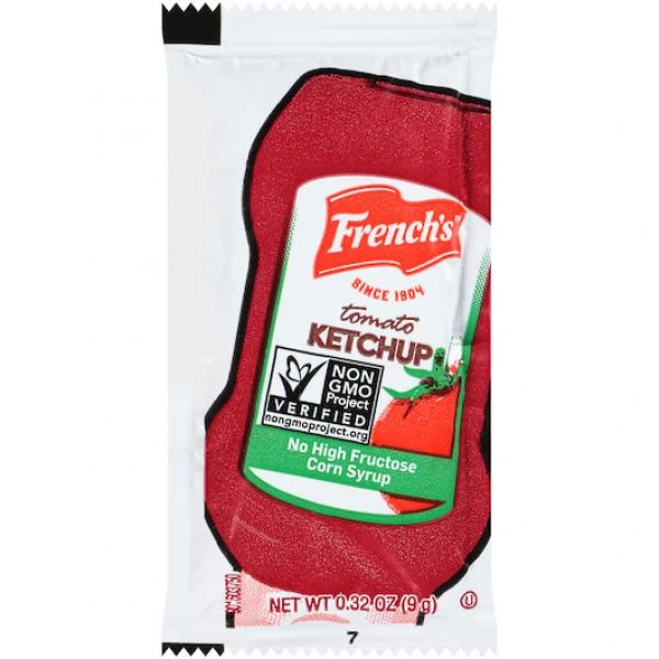 Ketchup Packet 1 Count Packs - 1000 Per Case.