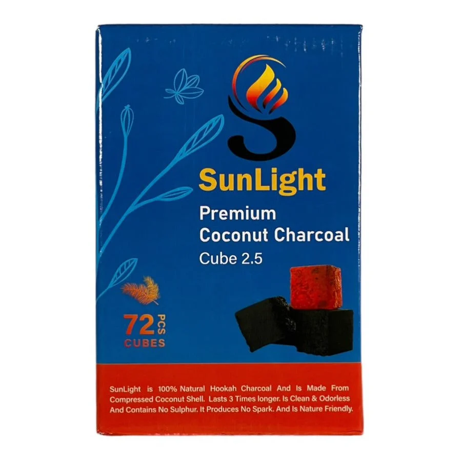 SunLight Premium Coconut Charcoal 72 Cubes