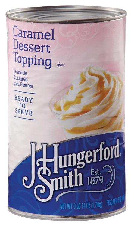 JHS Topping Caramel, JHS Ready To Use, 62 Ounces - 6 Per Case.